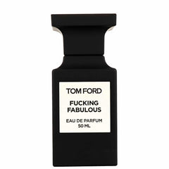 Tom Ford Fucking Fabulous Eau de Parfum 50ml matte black rectangular bottle with a white label displaying the brand name TOM FORD and the explicit fragrance title FUCKING FABULOUS