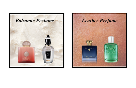 Balsamic perfum vs Leather perfum