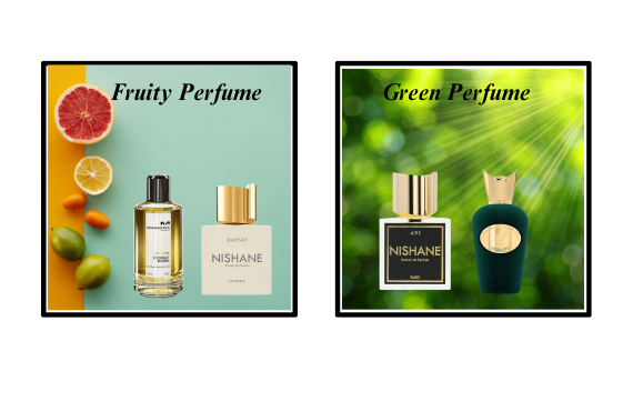 What's the difference between Fruity perfum and Green perfum?