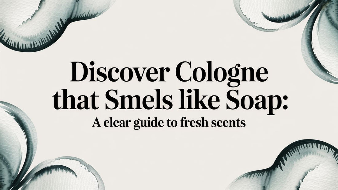 Discover cologne that smells like soap: A Clear Guide to Fresh Scents