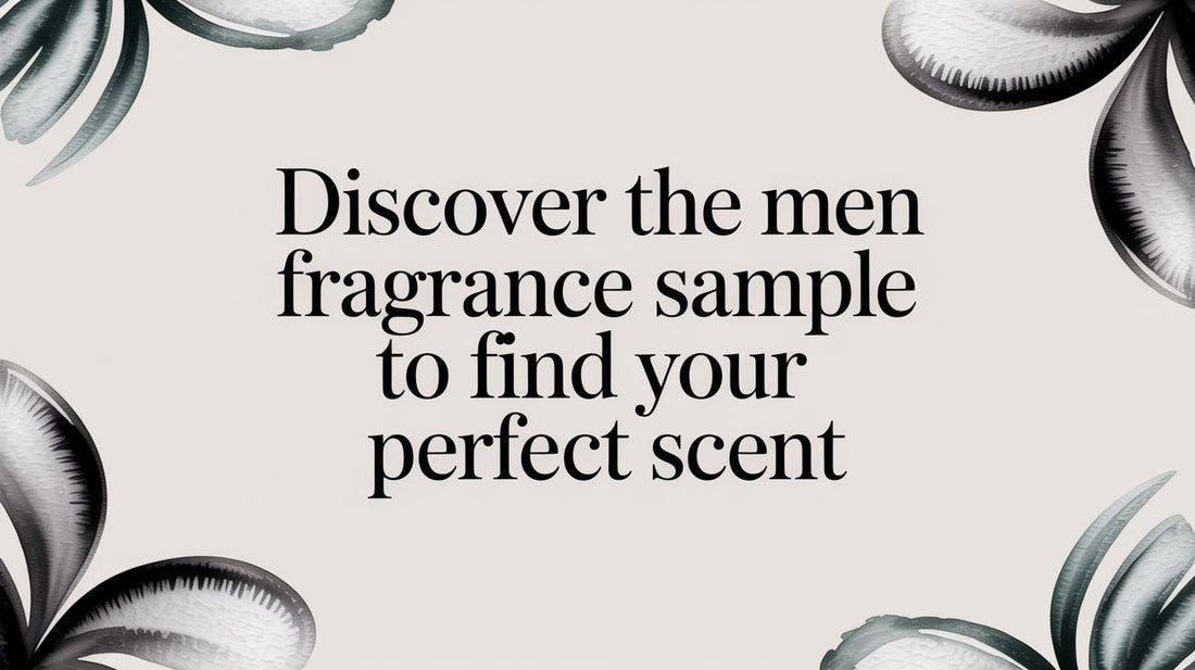 Discover the men fragrance sample to find your perfect scent