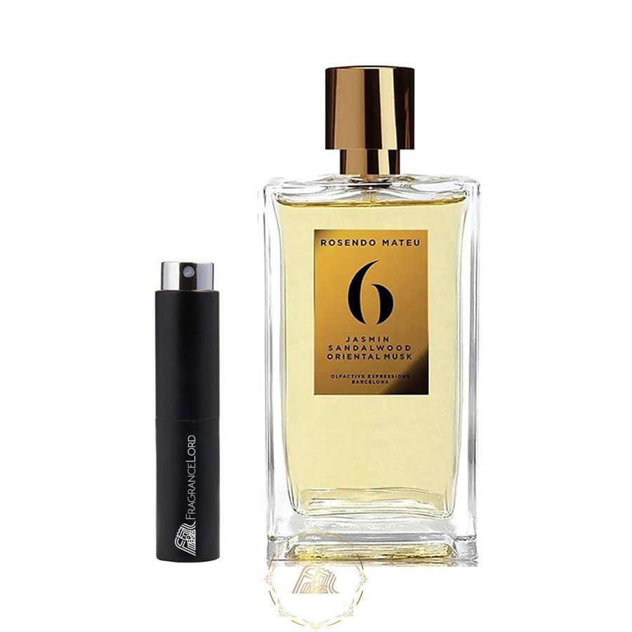 Rosendo Mateu 6 Jasmin Sandalwood Oriental Musk Eau De Parfum Travel Size Spray